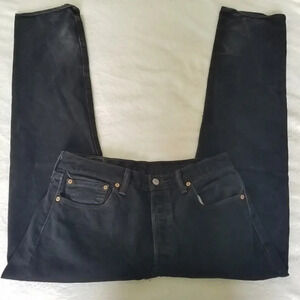 Black Levi's 501‎ Button Fly Jeans 100% Cotton